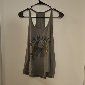 Gray Bob Marley Tank Top